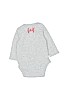 Gap 100% Cotton Gray Long Sleeve Onesie Size 0-3 mo - photo 2