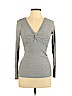 Candie's Gray Long Sleeve Top Size M - photo 1