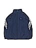Adidas 100% Polyester Blue Track Jacket Size 8 - 10 - photo 1