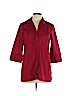 Foxcroft Red 3/4 Sleeve Button-Down Shirt Size 10 (petite) - photo 1