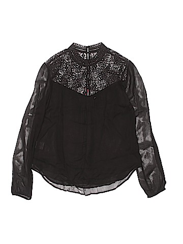 Velvet Long Sleeve Blouse (view 2)