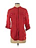 Calvin Klein Red Long Sleeve Button-Down Shirt Size S (petite) - photo 1