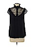 Alice & Trixie 100% Silk Black Short Sleeve Silk Top Size S - photo 1