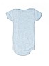 Petit Bateau 100% Cotton Graphic Blue Short Sleeve Onesie 3-6 MO / 6 MO - photo 2