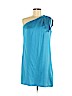 Halston Heritage 100% Silk Blue Cocktail Dress Size 6 - photo 1