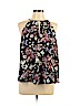 Lush 100% Polyester Black Sleeveless Blouse Size L - photo 1