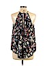 Lush 100% Polyester Black Sleeveless Blouse Size L - photo 2