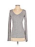 Express Gray Long Sleeve Top Size S - photo 1