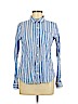 Forever 21 Blue Long Sleeve Button-Down Shirt Size M - photo 1