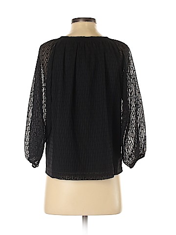 Kaari Blue 3/4 Sleeve Blouse (view 2)