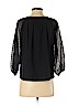Kaari Blue 100% Polyester Black 3/4 Sleeve Blouse Size P (petite) - photo 2