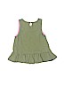 Pink Chicken 100% Cotton Green Sleeveless Top Size 3T - photo 2