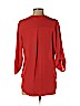 Lush 100% Polyester Red 3/4 Sleeve Blouse Size S - photo 2