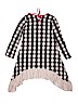 BMB Couture 100% Cotton Checkered-gingham Hearts Black Dress Size 10 - photo 2