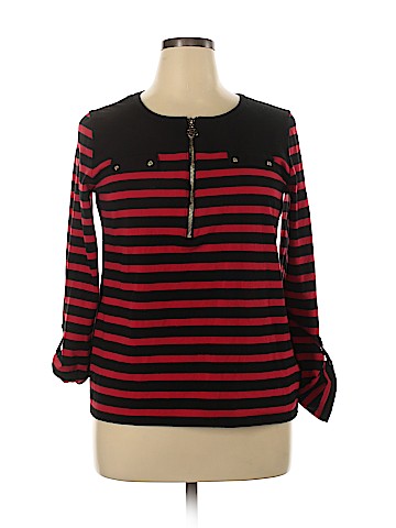 Anne Klein Long Sleeve Top (view 1)