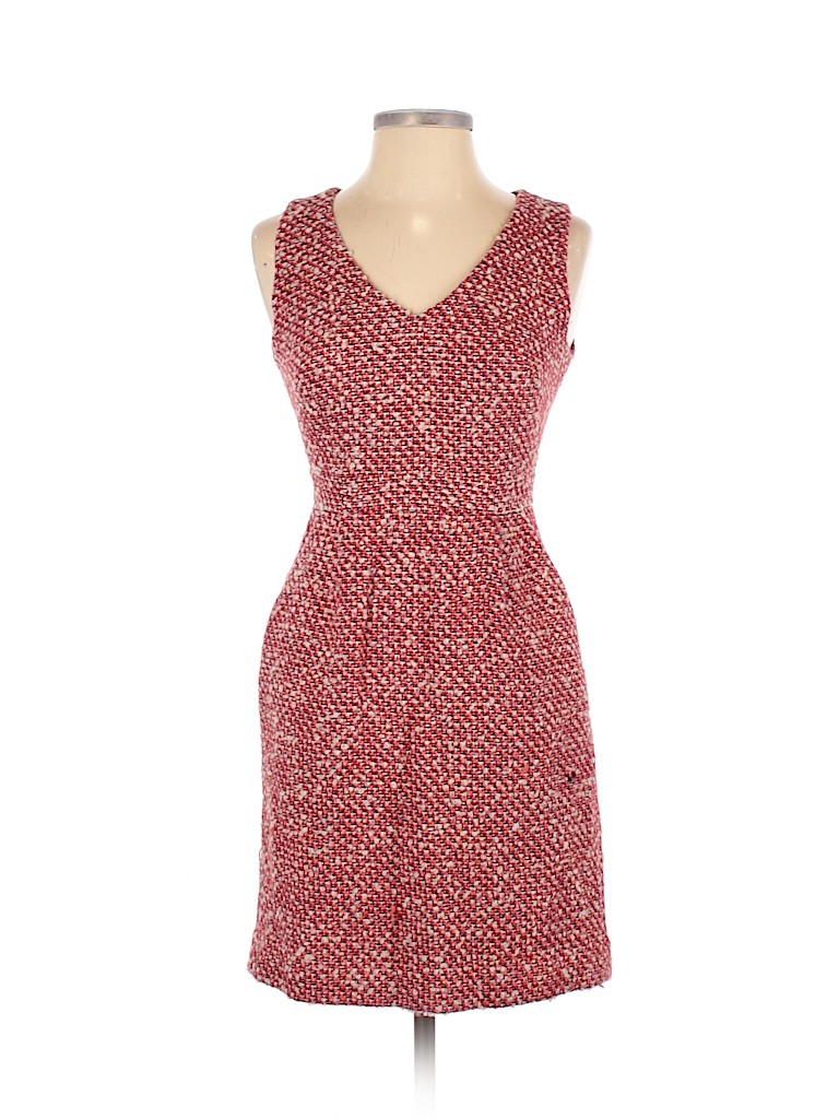J.Crew 100% Polyester Red Casual Dress Size 0 (petite) - photo 1