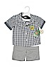 Z Boys Wear Checkered-gingham Blue Short Sleeve Polo Size 2T - photo 1