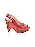 Boutique 9 100% Leather Orange Heels Size 6 - photo 1