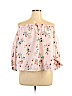 Forever 21 100% Polyester Pink 3/4 Sleeve Blouse Size 1X - photo 1