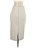 Zara 100% Polyurethane Ivory Faux Leather Skirt Size L - photo 2