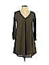 Lush 100% Polyester Green Casual Dress Size XS - photo 1