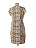 Jennifer Lopez 100% Polyester Tan Casual Dress Size L - photo 2