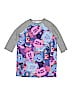 Lularoe Print Blue 3/4 Sleeve T-Shirt Size 14 - photo 1