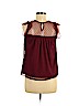 No Boundaries 100% Polyester Burgundy Short Sleeve Blouse Size M - photo 2