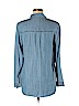Staccato 100% Tencel Blue Long Sleeve Button-Down Shirt Size M - photo 2