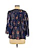 Lucky Brand 100% Polyester Blue Long Sleeve Blouse Size M - photo 2