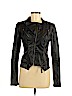 Double Zero Black Faux Leather Jacket Size M - photo 1
