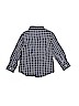 Wrangler Jeans Co Checkered-gingham Blue Long Sleeve Button-Down Shirt Size 3T - photo 2