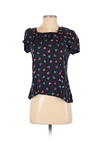 Marc by Marc Jacobs Short Sleeve Silk Top (view 1)