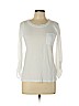 Splendid White Long Sleeve T-Shirt Size L - photo 1