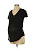 Gap - Maternity 100% Cotton Black Short Sleeve T-Shirt Size XS - photo 1
