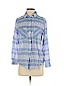 American Eagle Outfitters 100% Cotton Blue Long Sleeve Button-Down Shirt Size S (petite) - photo 1