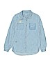 Gap Kids 100% Polyester Blue Long Sleeve Button-Down Shirt Size 13 - 14 - photo 1