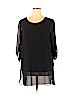 Vince Camuto 100% Polyester Black Long Sleeve Blouse Size XL - photo 1