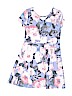 The Children's Place 100% Cotton Floral Blue Dress Size M (kids) - photo 2