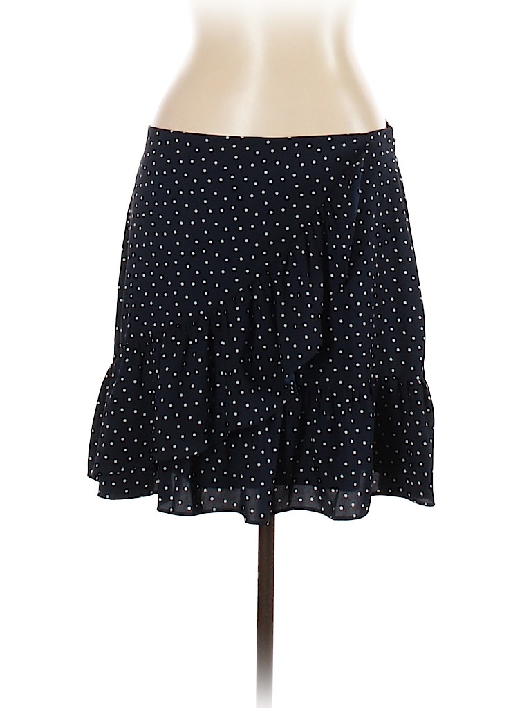 Ann Taylor LOFT 100% Polyester Blue Casual Skirt Size 12 - photo 1