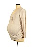 Liz Lange Maternity Tan Long Sleeve Top Size L - photo 1