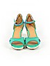 Nine West 100% Leather Blue Wedges Size 9 - photo 2