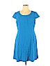 Tahari by ASL Blue Casual Dress Size 16 - photo 1