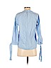 Madewell 100% Cotton Blue 3/4 Sleeve Top Size XXS - photo 2