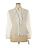 Conrad C 100% Polyester White Long Sleeve Blouse Size 14 - photo 1