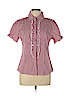 Assorted Brands 100% Polyester Red Short Sleeve Button-Down Shirt Size L - photo 1