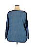 Talbots 100% Tencel Lyocell Blue Long Sleeve Blouse Size 2X - photo 2