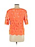 Trina Turk 100% Polyester Orange 3/4 Sleeve Blouse Size M - photo 2