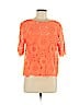Trina Turk 100% Polyester Orange 3/4 Sleeve Blouse Size M - photo 1