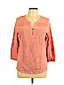 Style&Co 100% Cotton Pink Long Sleeve Top Size L (petite) - photo 1